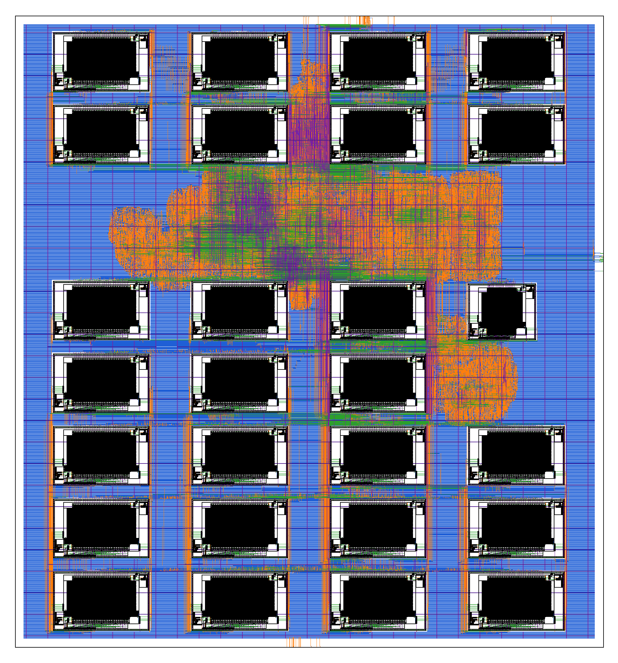 BLogic MCU ASIC physical layout on SKY130